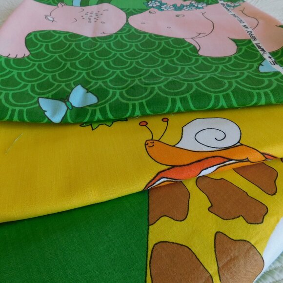 MCM Ameritex mod funky sailor stripe polka dot cat kitten cotton canvas fabric - Picture 8 of 16